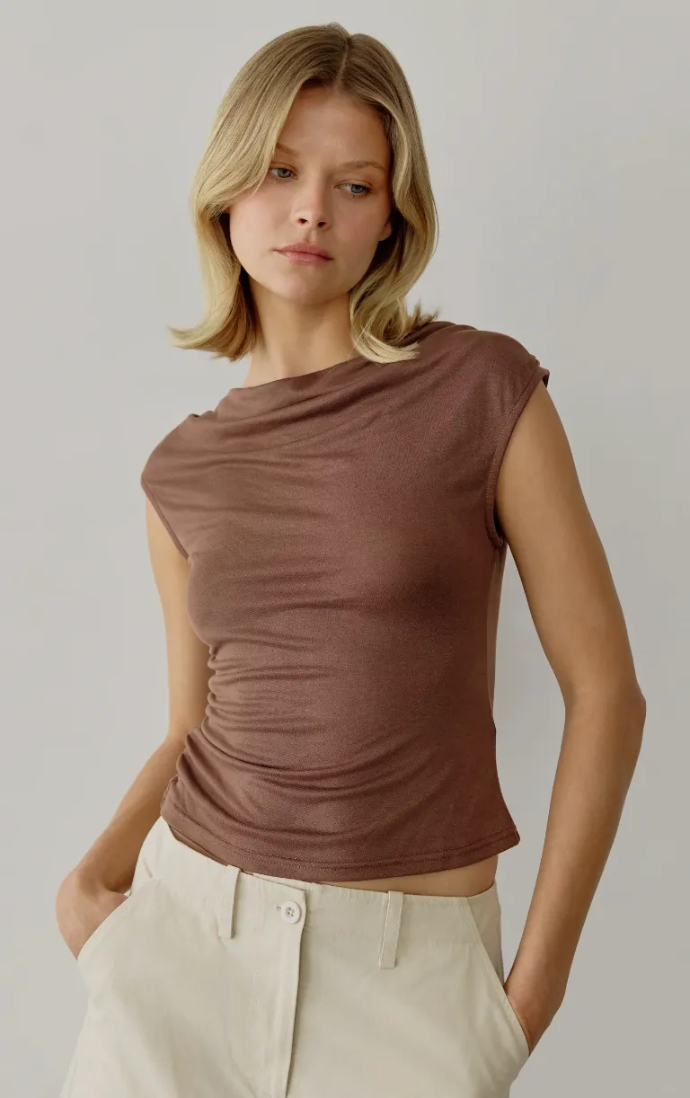 Allie Cowlneck Top