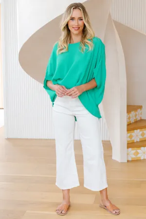 Brodie Drape Top Jade