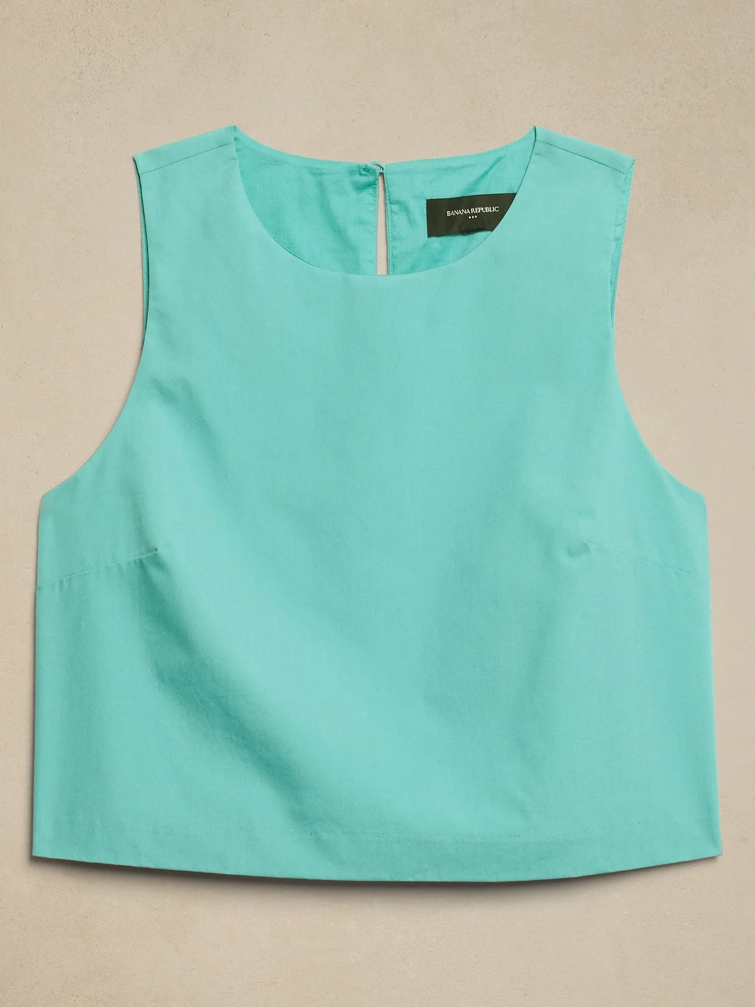 Cropped Poplin Top