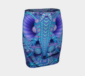 ELEPHANT FITTED SKIRT | KE VISUALS