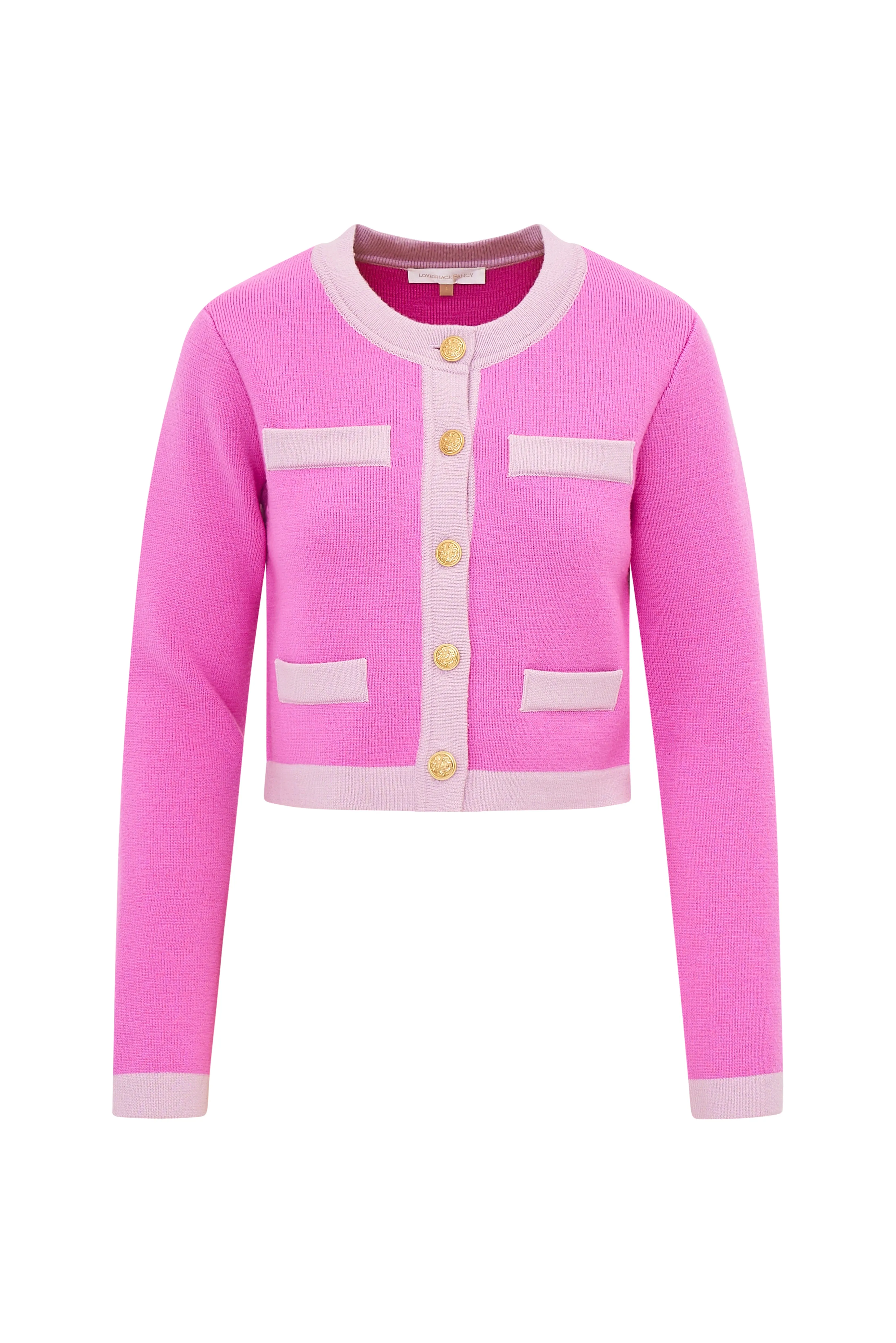 Elif Cardigan-FUCHSIA POP