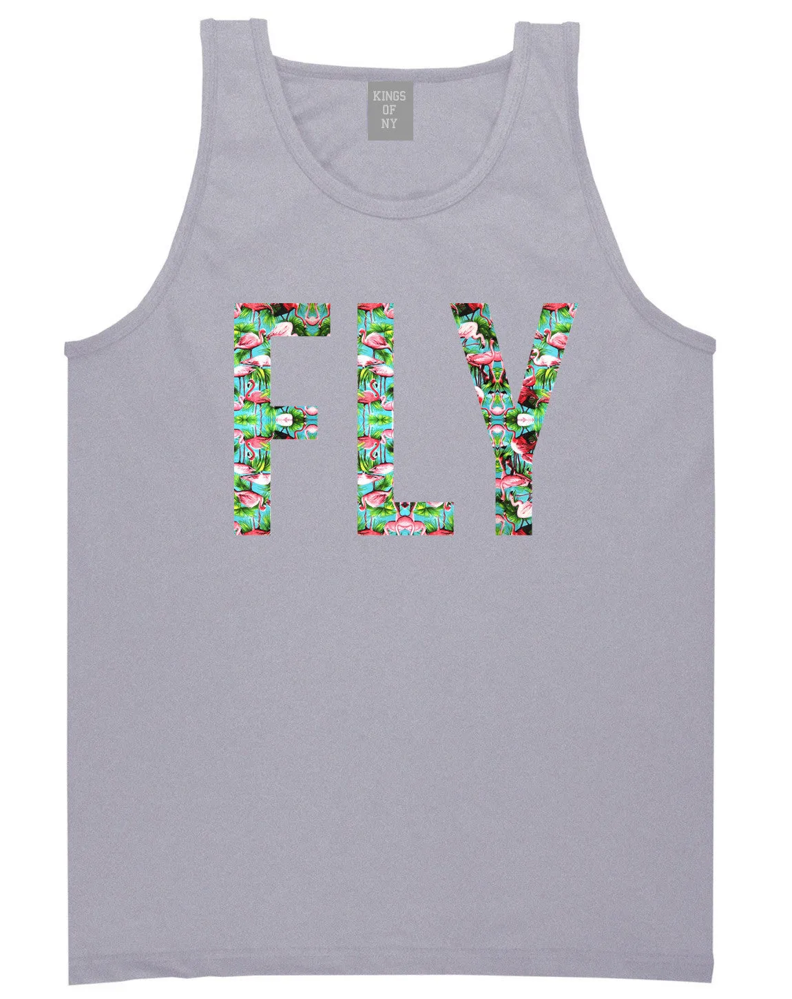 FLY Flamingo Print Summer Tank Top