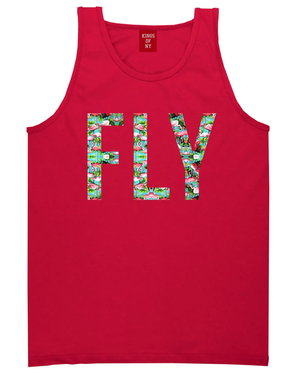 FLY Flamingo Print Summer Tank Top