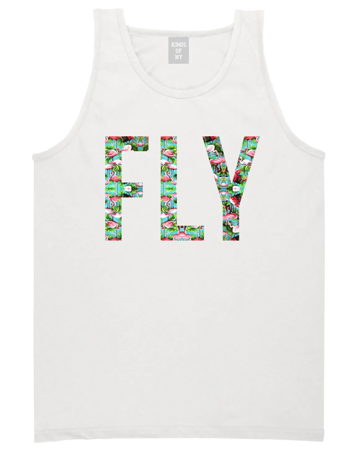 FLY Flamingo Print Summer Tank Top