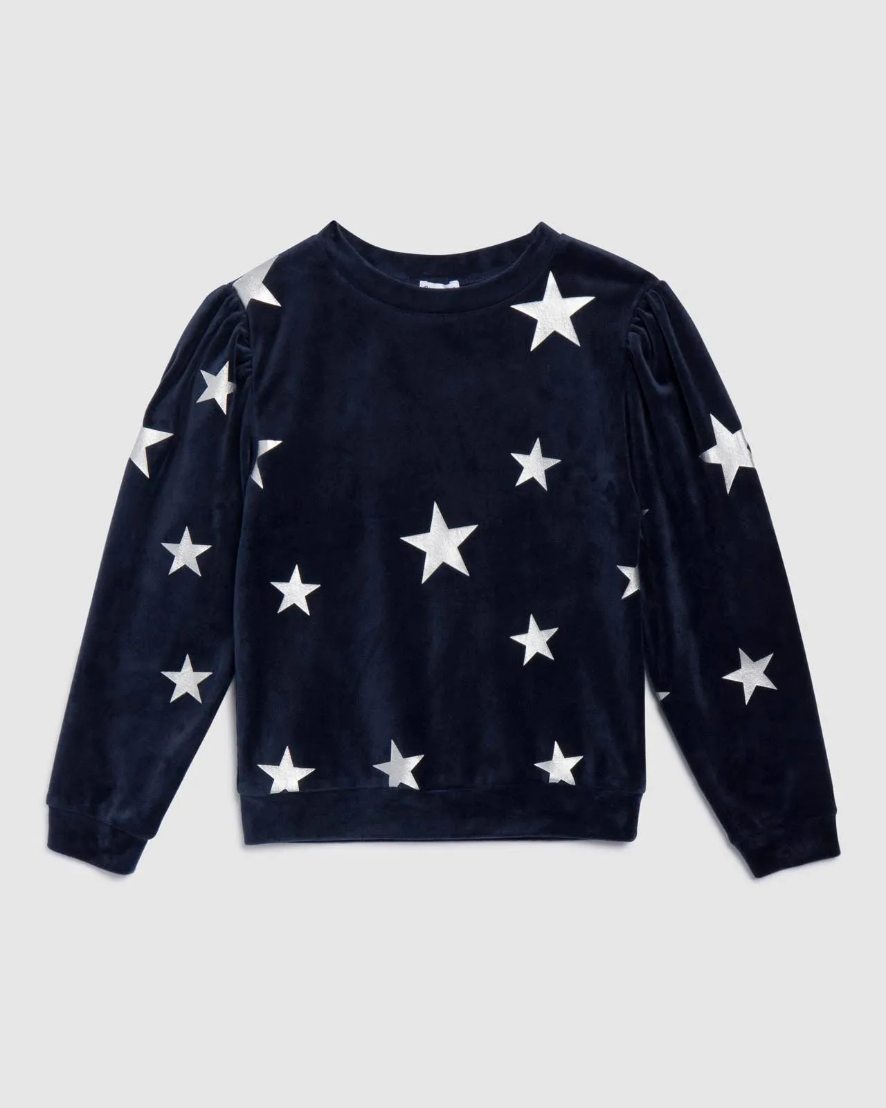 Girls Velour Star Sweatshirt