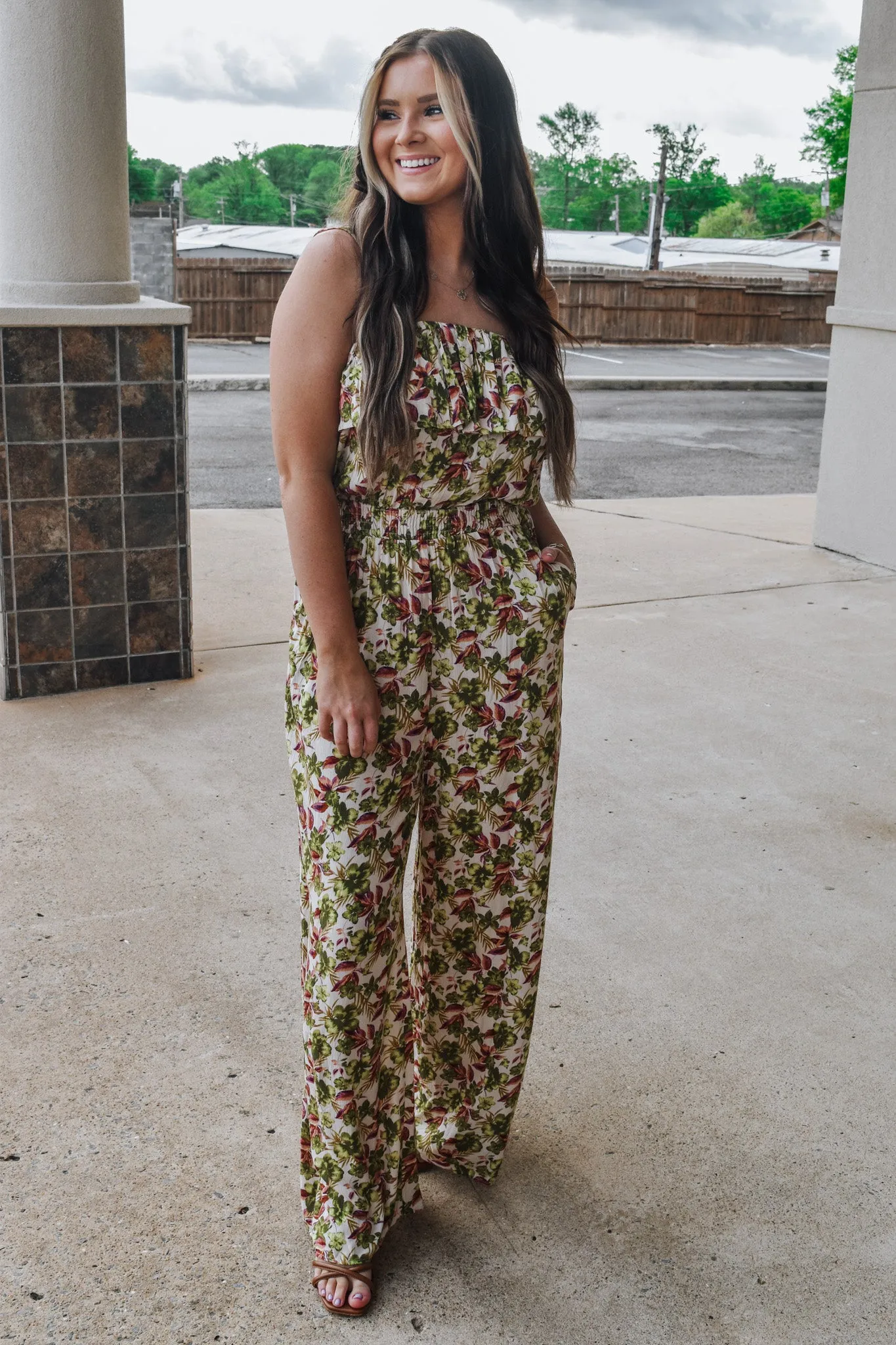 Girly Energy Floral Jumpsuits -2 Colors