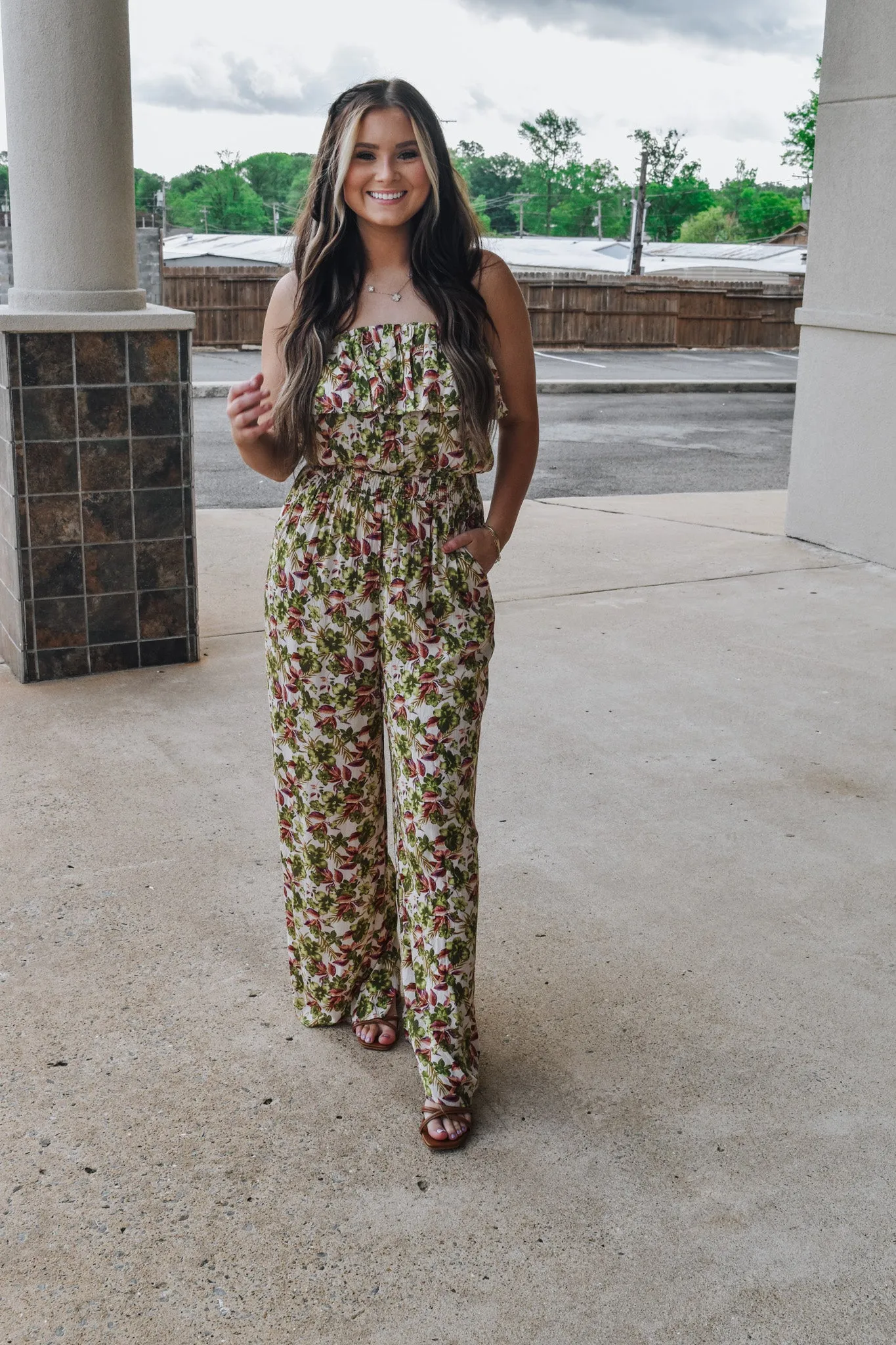 Girly Energy Floral Jumpsuits -2 Colors