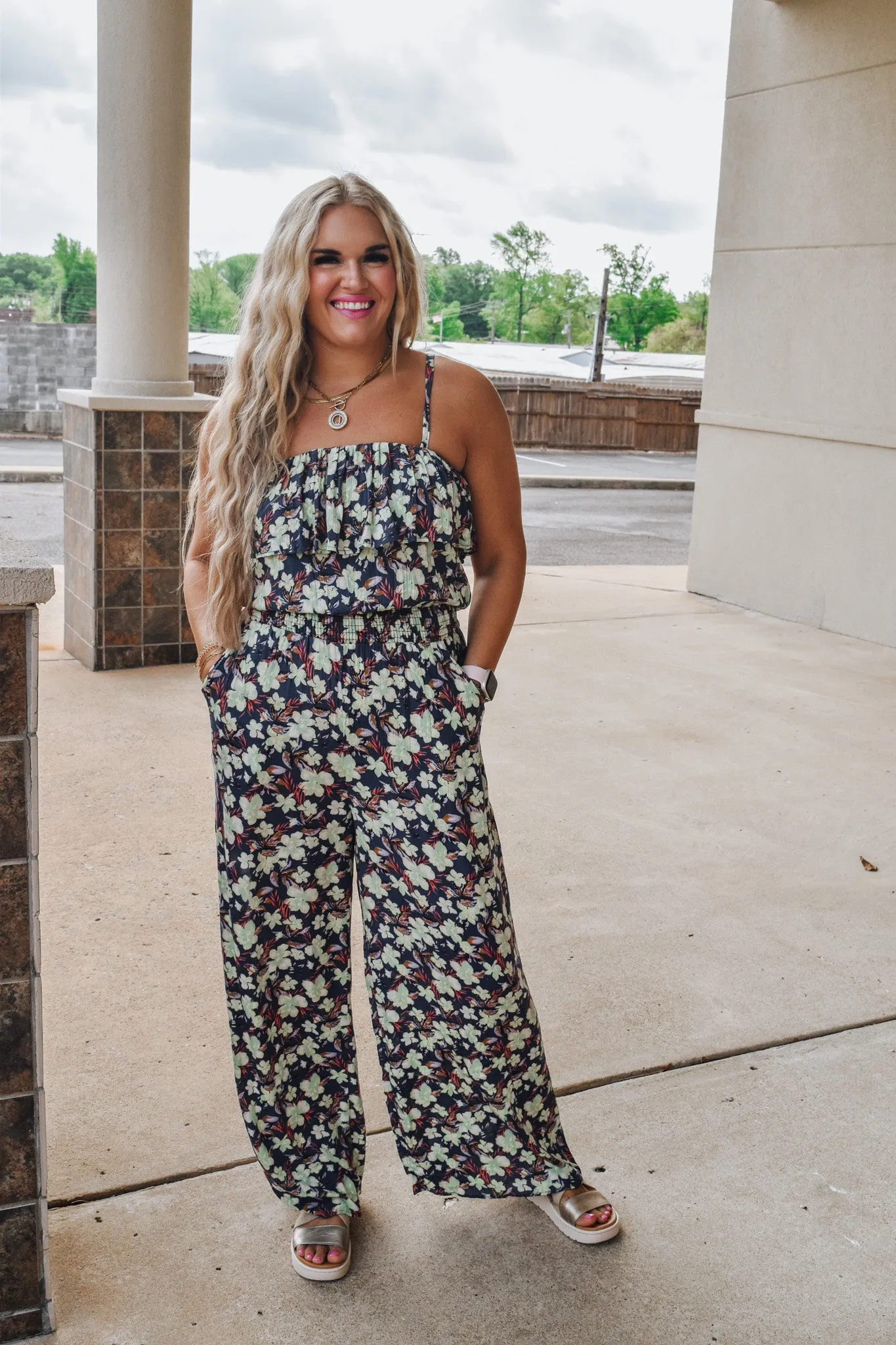 Girly Energy Floral Jumpsuits -2 Colors