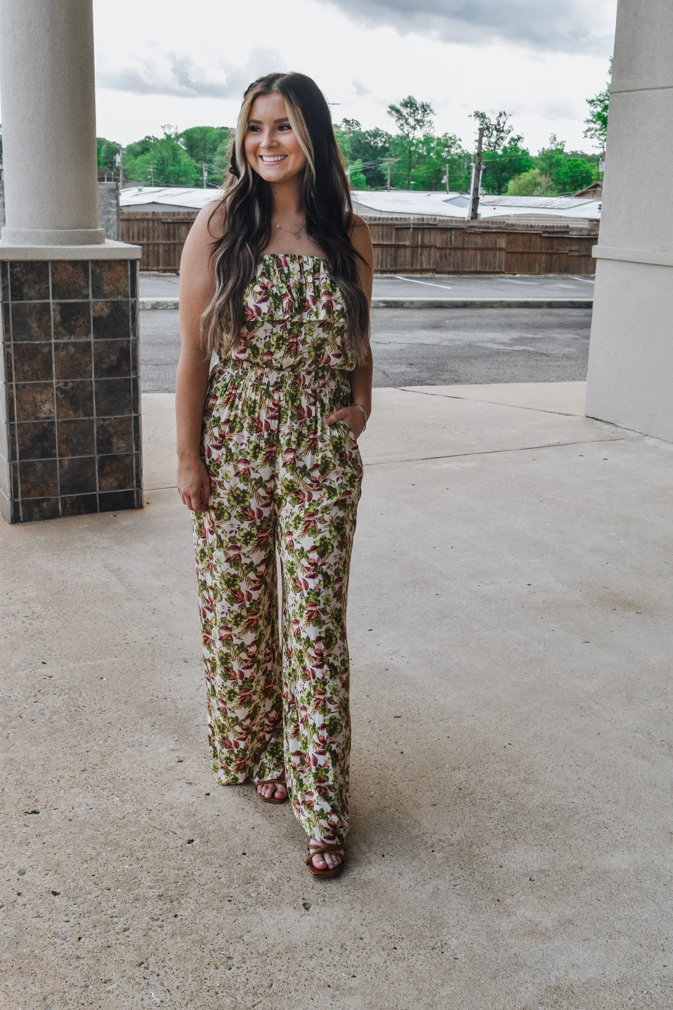 Girly Energy Floral Jumpsuits -2 Colors