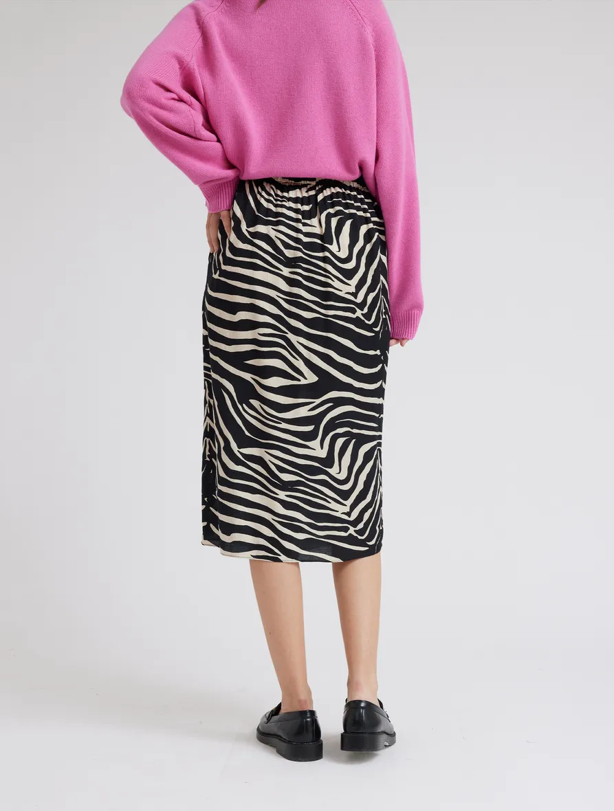 Hariette Skirt Ecru Zebra