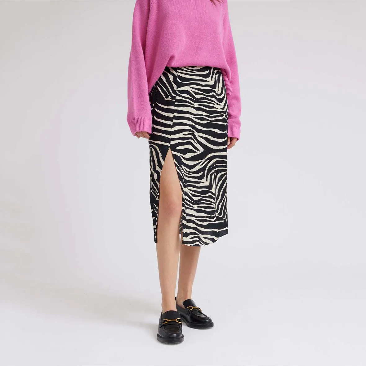 Hariette Skirt Ecru Zebra