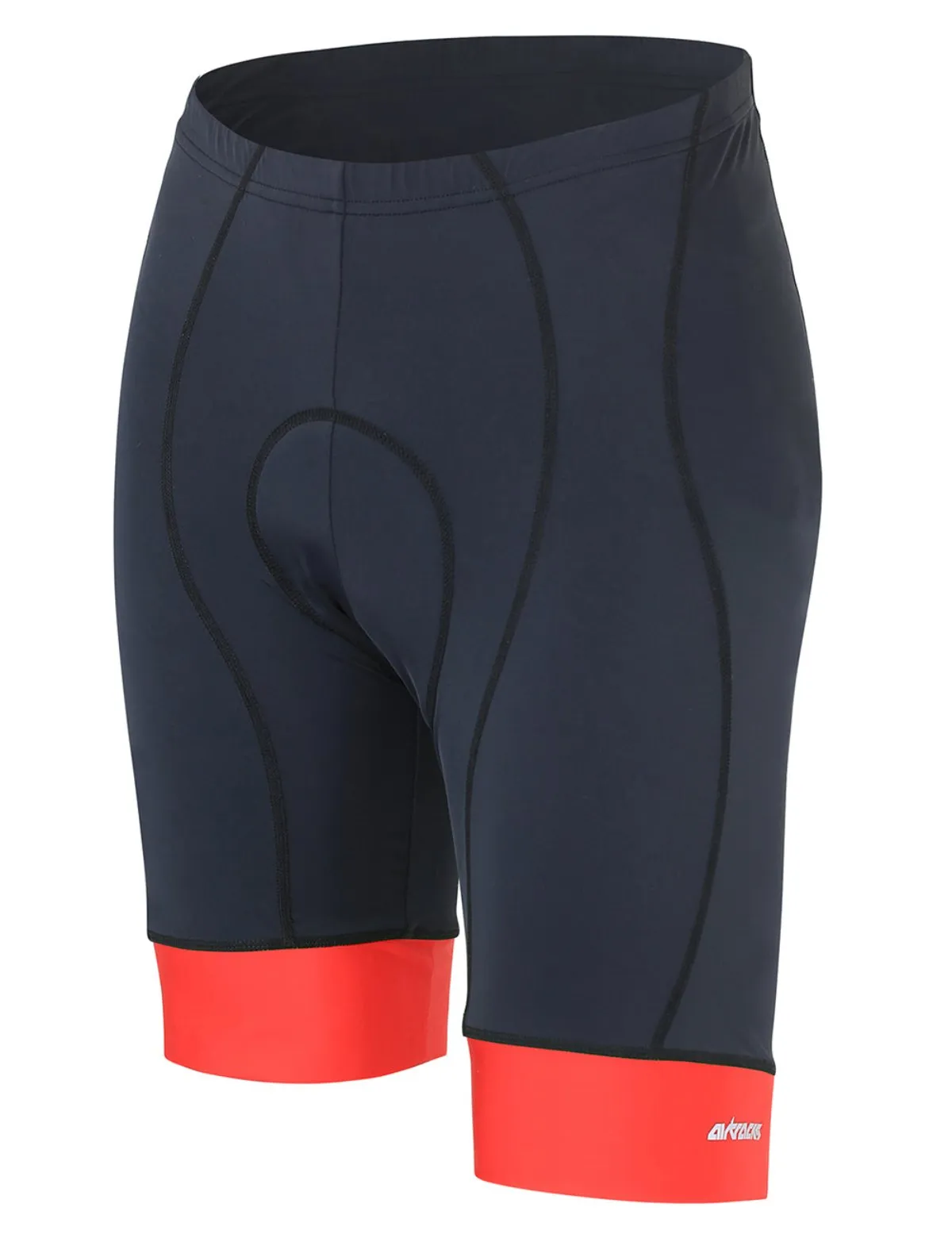 Herren Kurze Fahrradhose Comfort Line Schwarz Rot