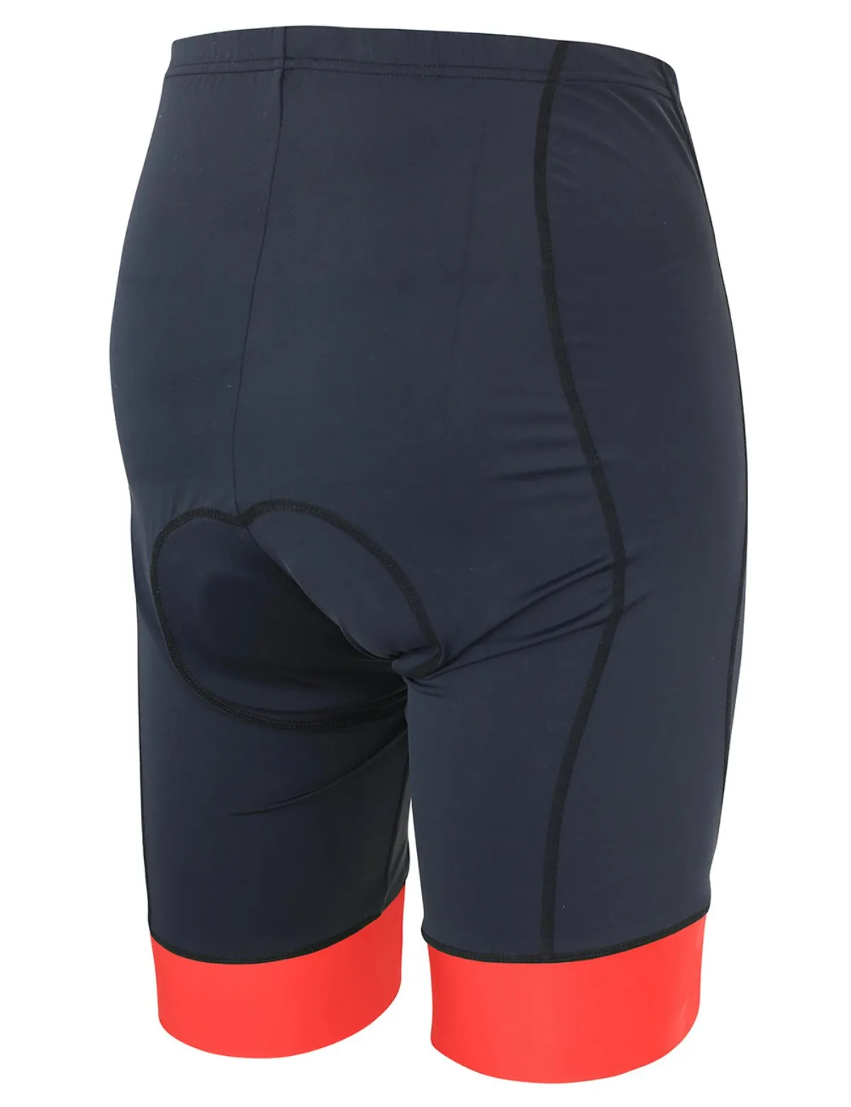 Herren Kurze Fahrradhose Comfort Line Schwarz Rot