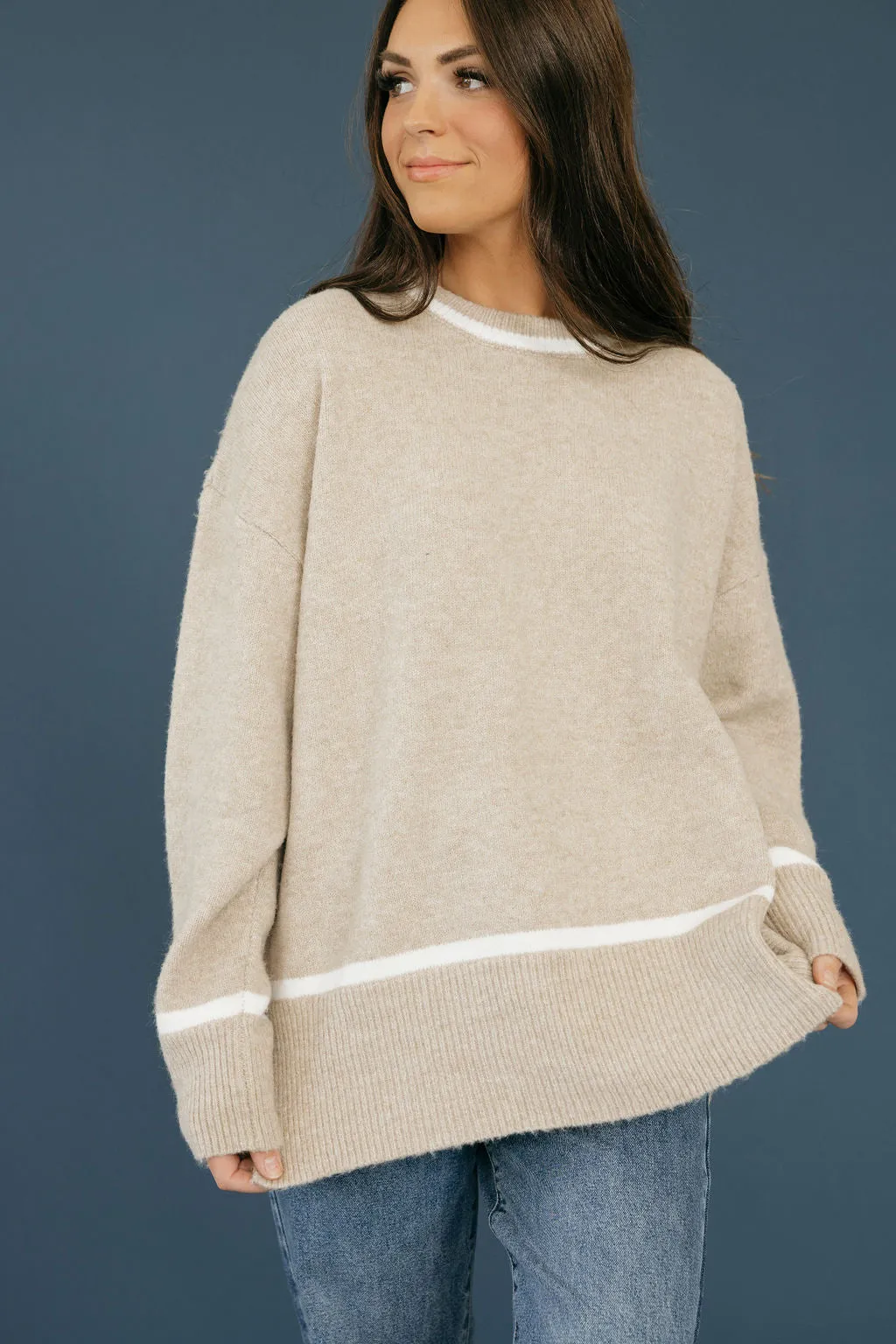 Indy Sweater-Taupe