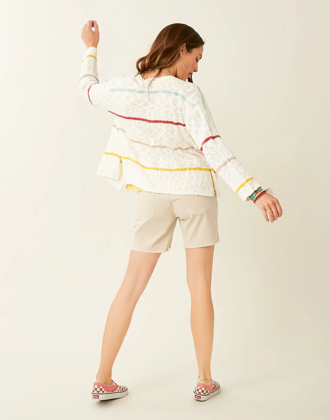 Kirby Cardigan: Cloud Multi Stripe - FINAL SALE