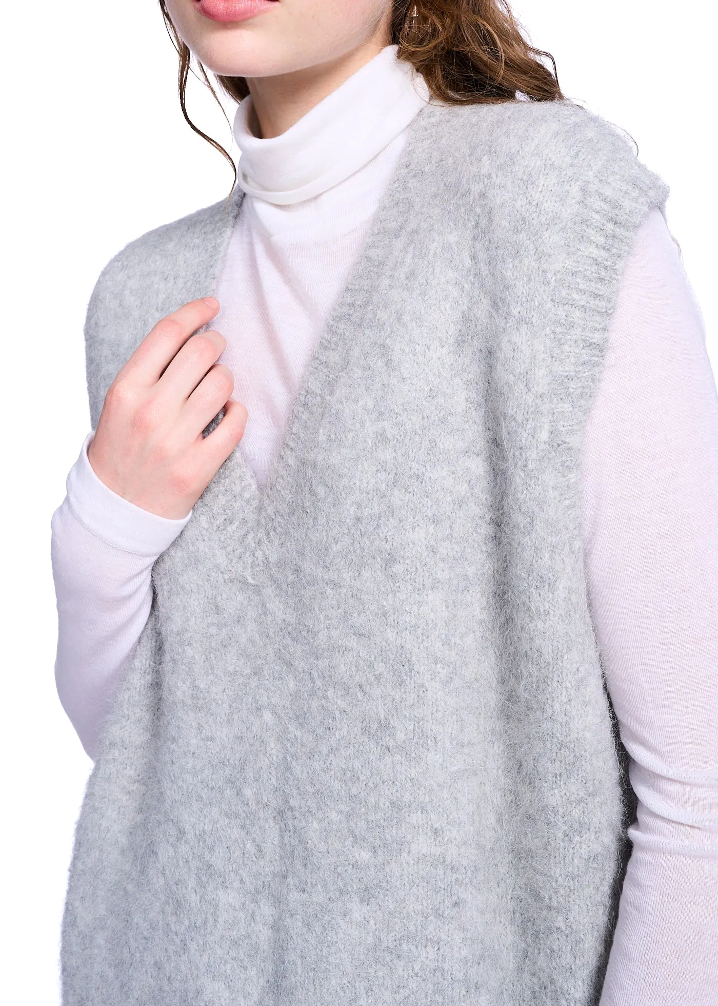 Klint Studio Fuzzy Oversized Sweater Vest