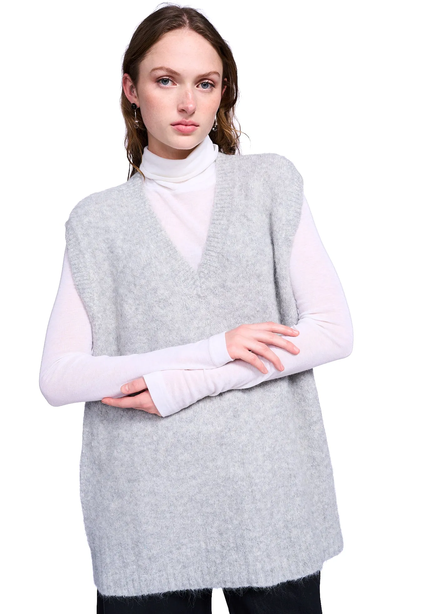 Klint Studio Fuzzy Oversized Sweater Vest