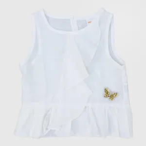 Little Butterfly Sleeveless Blouse