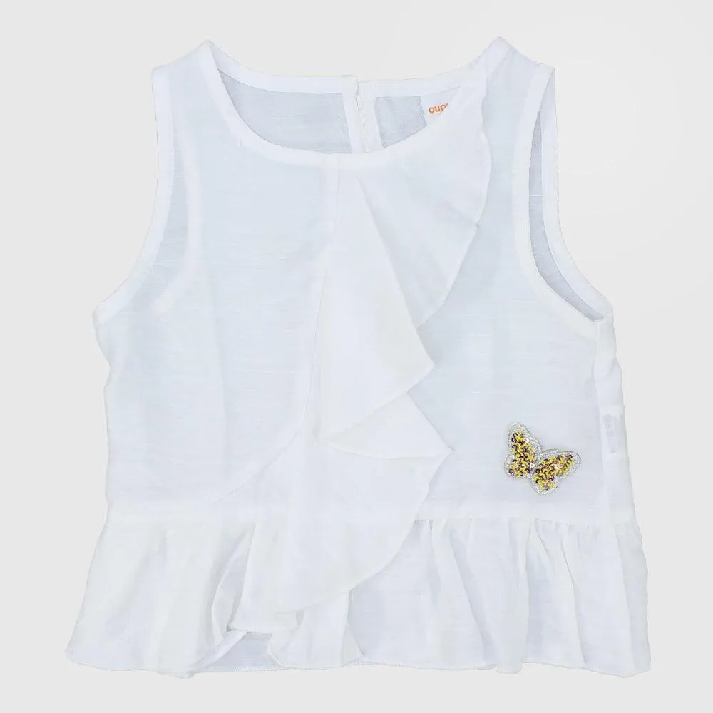 Little Butterfly Sleeveless Blouse