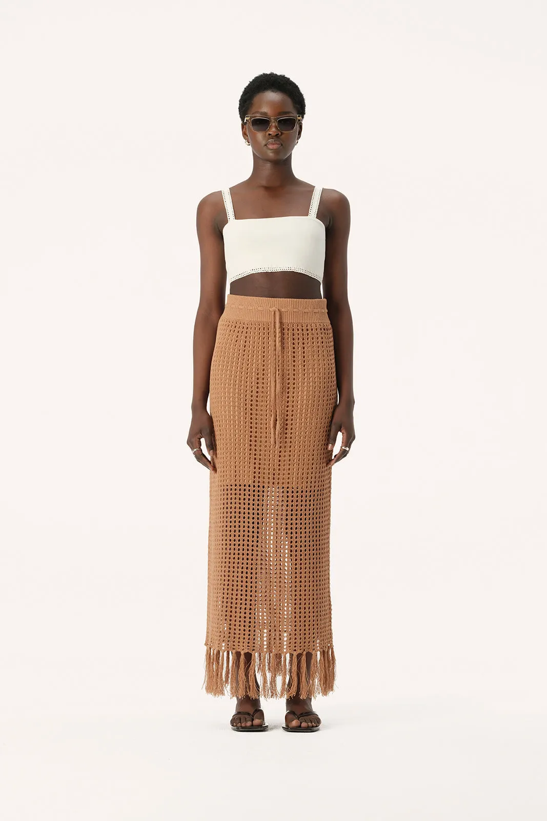 Martinez Knit Skirt Camel