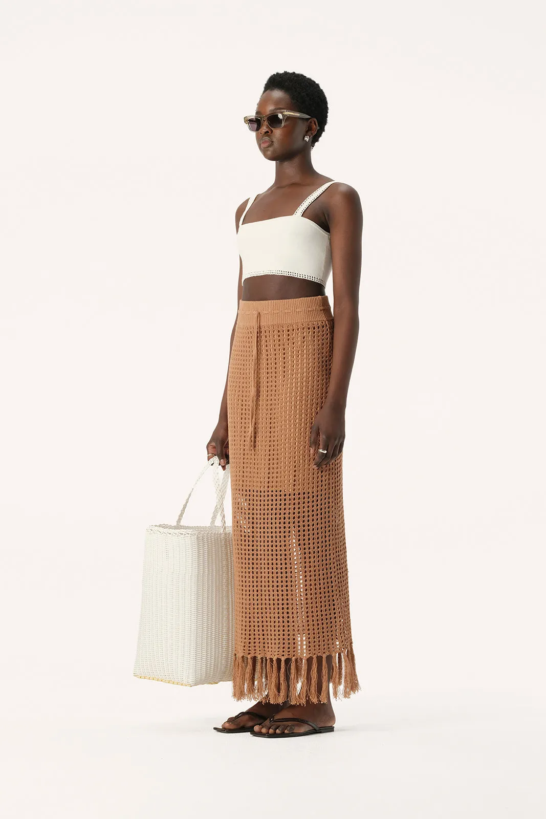 Martinez Knit Skirt Camel