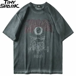 Men's Evil Eye Print Harajuku T-Shirt