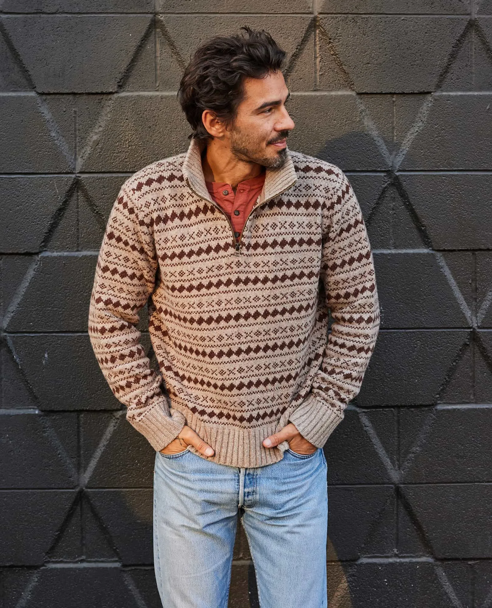 Men's Wilde 1/4 Zip Sweater