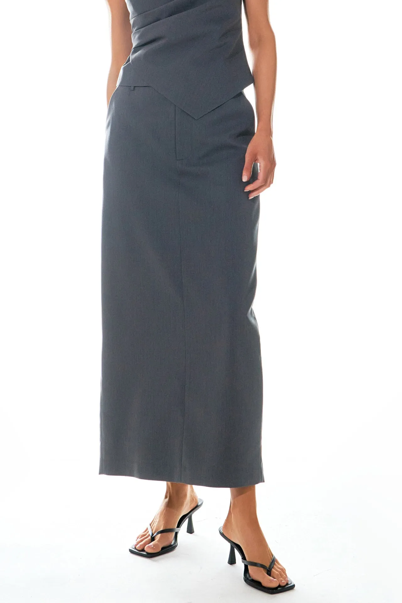 Mid-Waisted Maxi Skirt