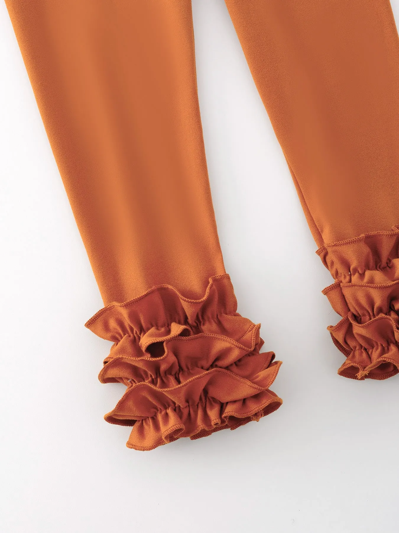 Milk Silk Ruffled Solid Color Pants