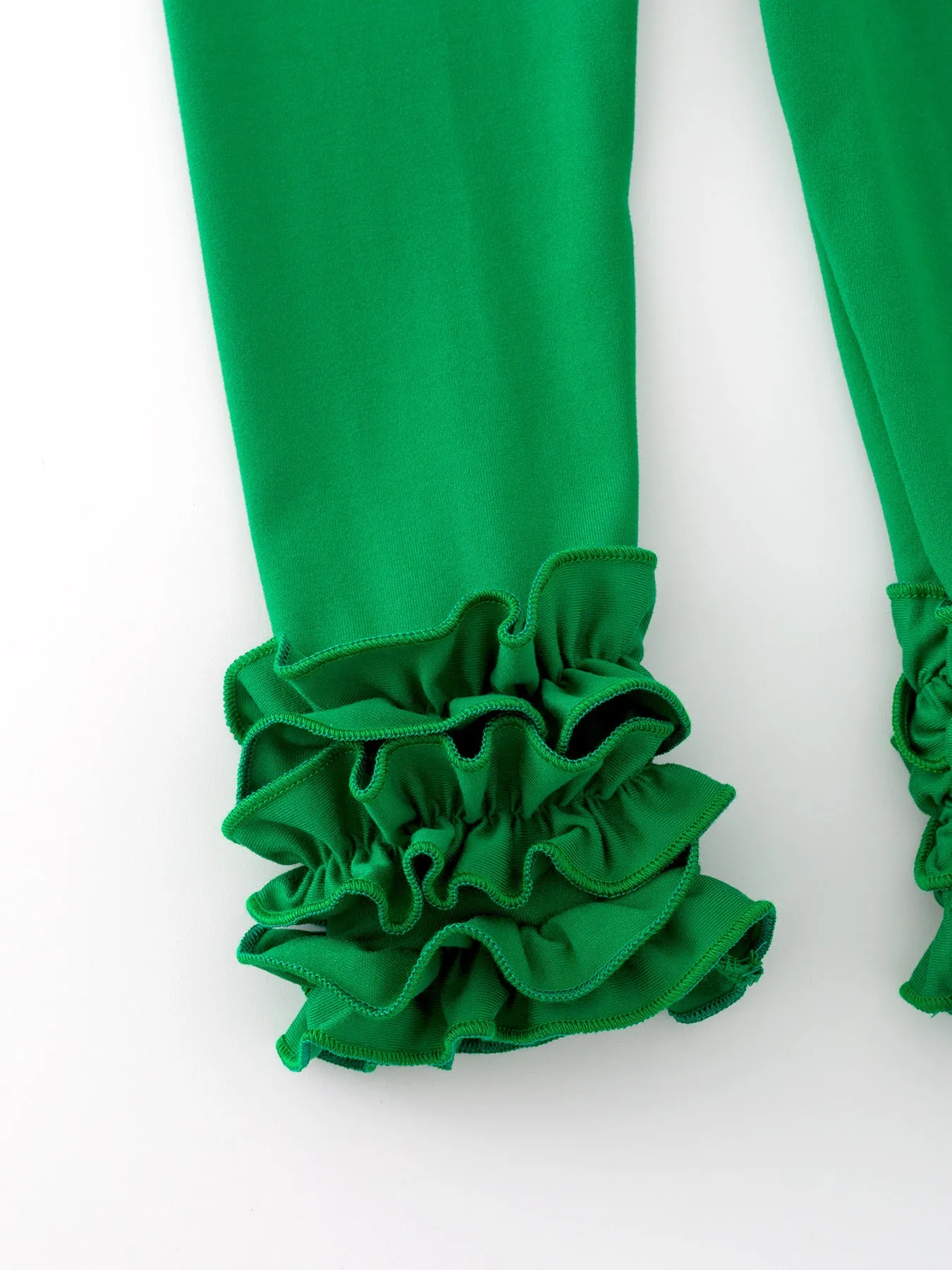 Milk Silk Ruffled Solid Color Pants