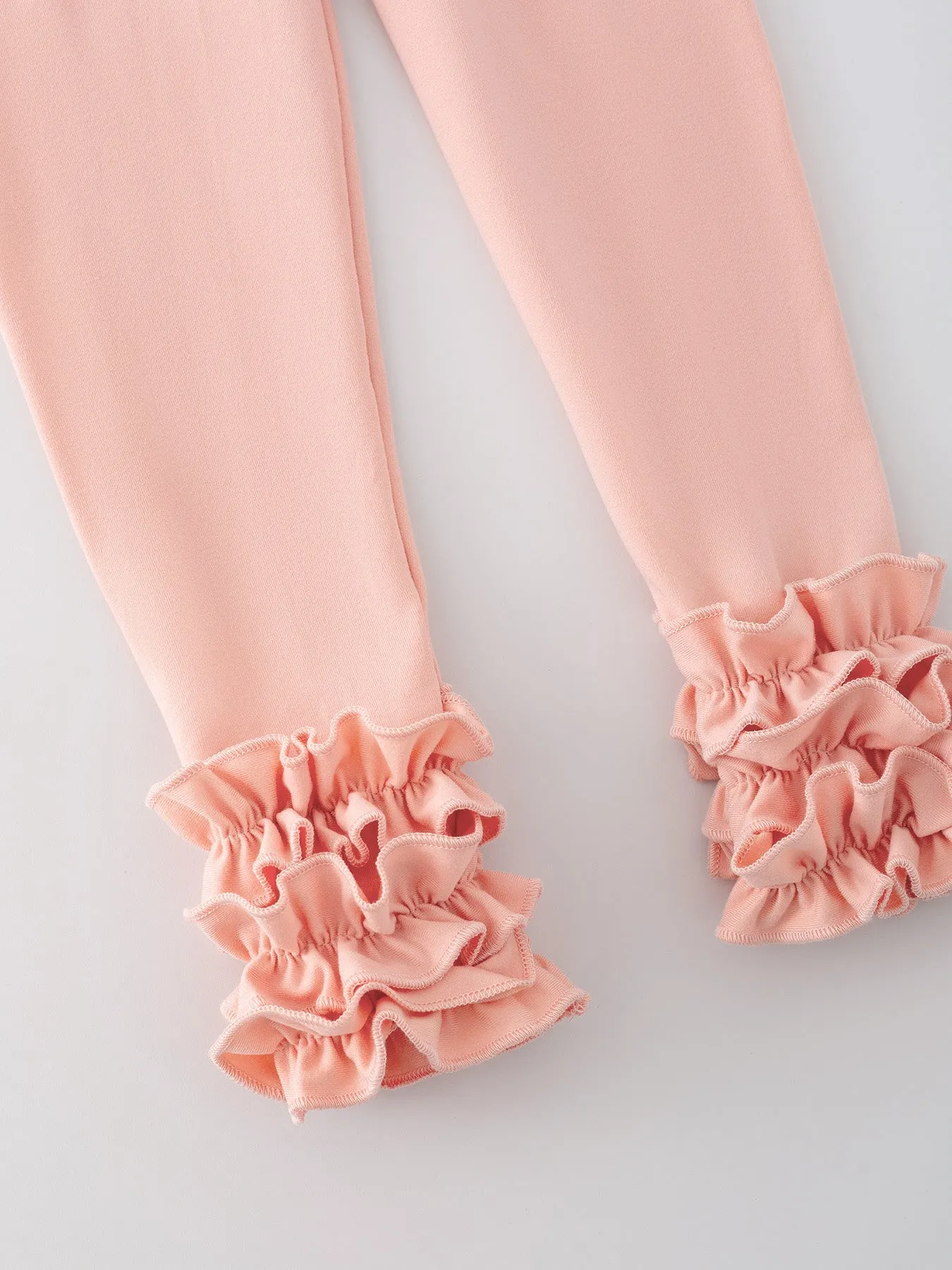 Milk Silk Ruffled Solid Color Pants