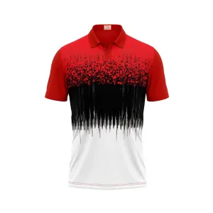 Next Print Customized Polo Neck Red Jersey NPTS22