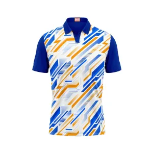 Next Print Customized Polo Neck Royal Blue Jersey NPTS07