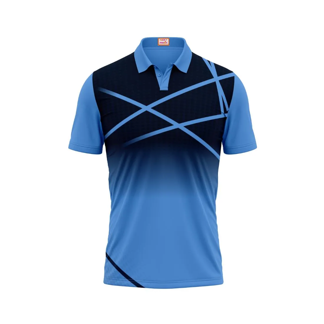 Next Print Customized Polo Neck Skyblue Jersey Design 9