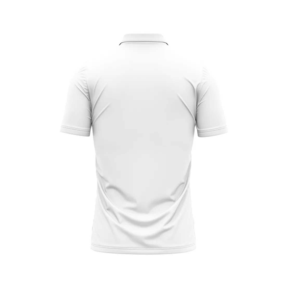 Next Print Customized Polo Neck White Jersey NPTS42