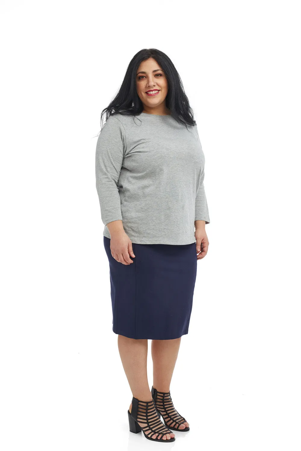 Ponte Office Skirt for Women with Tummy Control ' Charlotte'