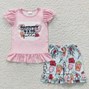 popcorn tops shorts set GSSO0260