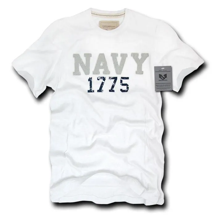 Rapid Dominance Army Air Force Navy Marines Applique Military Year T-Shirts Tees