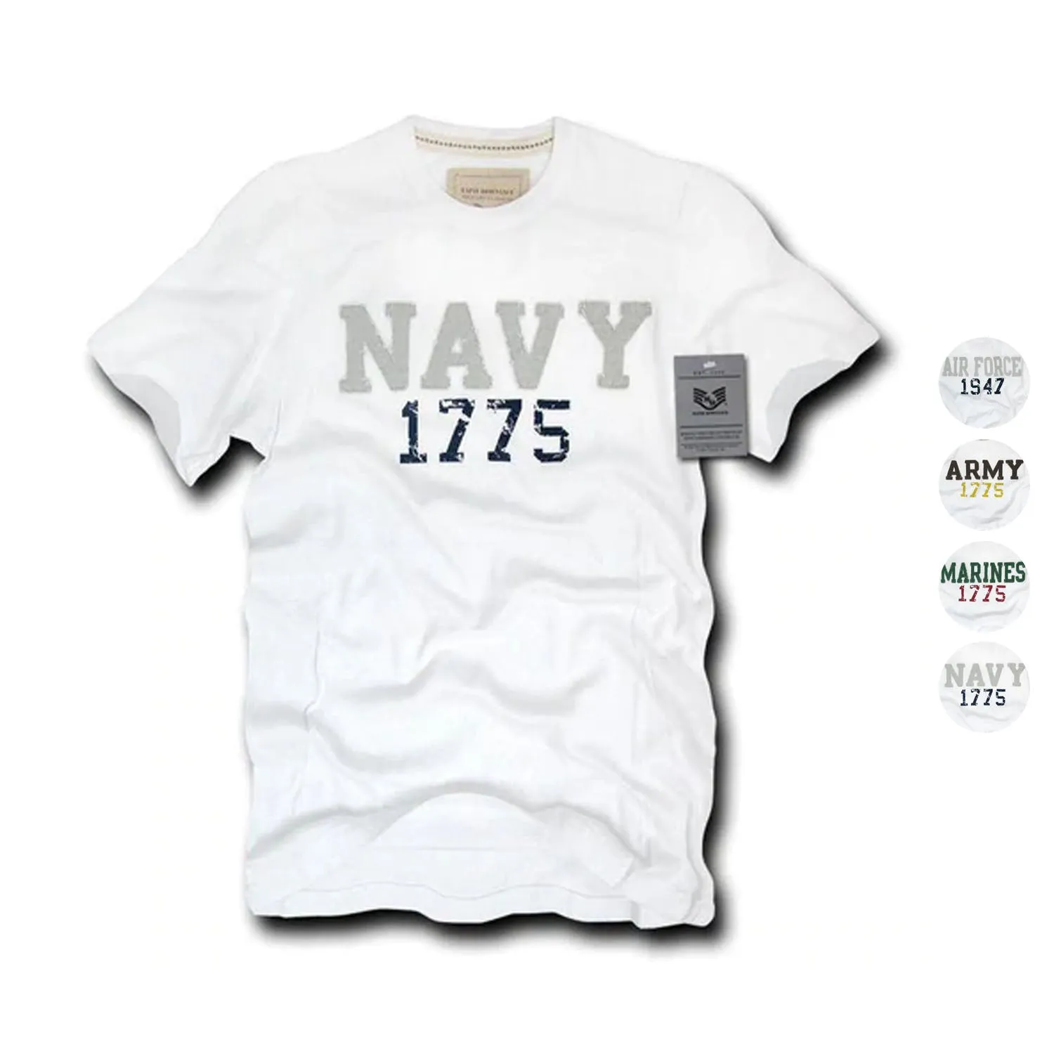 Rapid Dominance Army Air Force Navy Marines Applique Military Year T-Shirts Tees