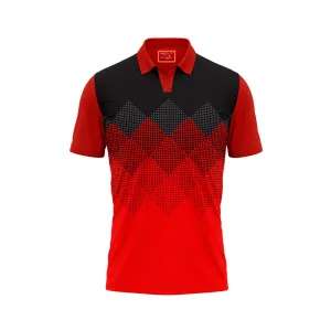 Red Polo Neck Half Sleeve T Shirt Nextprint H158