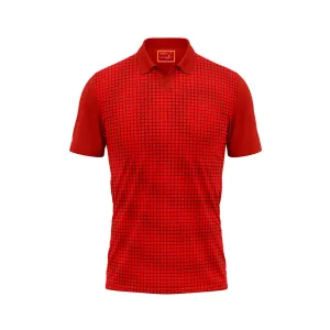 Red Polo Neck Half Sleeve T Shirt Nextprint M164