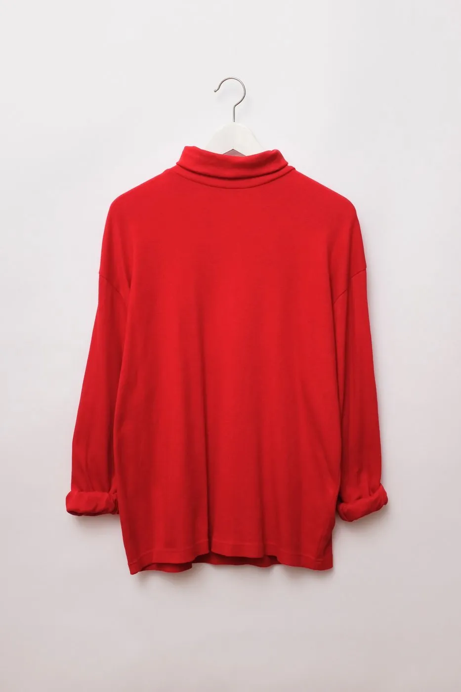 RED TURTLE COTTON OVERSIZE SWEATER