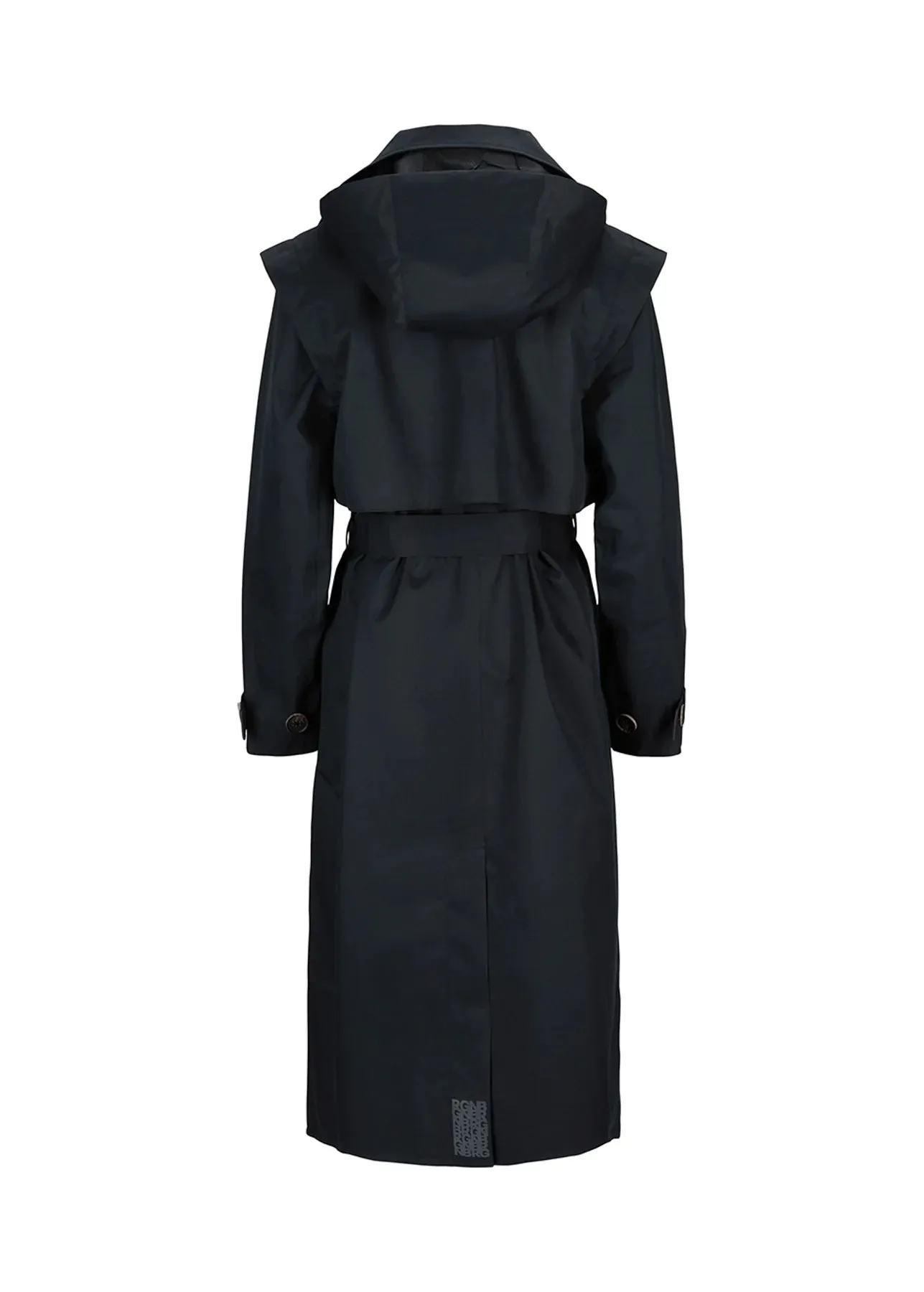 Regndrape Trench Coat New Black