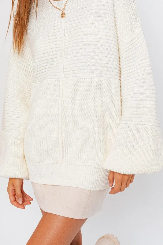 Ribbed Knitted Sweater