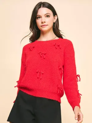 Ribbon Embellished Sweater