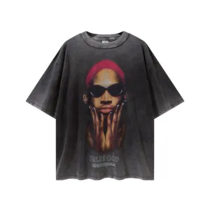 Rodman Portrait Hip Hop Tee