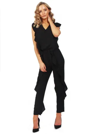 Ruffle Detail Smart Casual Jumpsuit