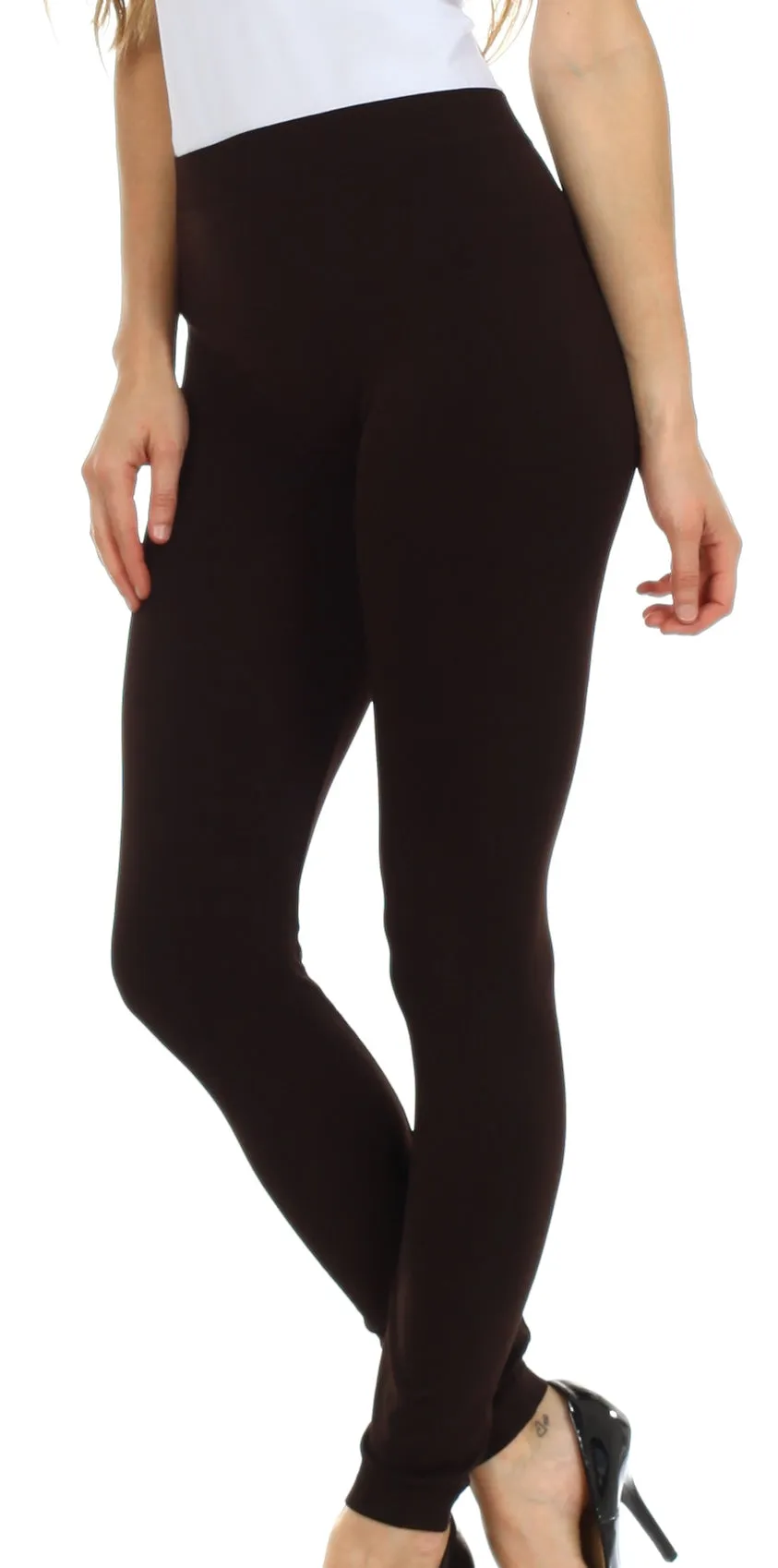 Sakkas Basics Solid Color Leggings