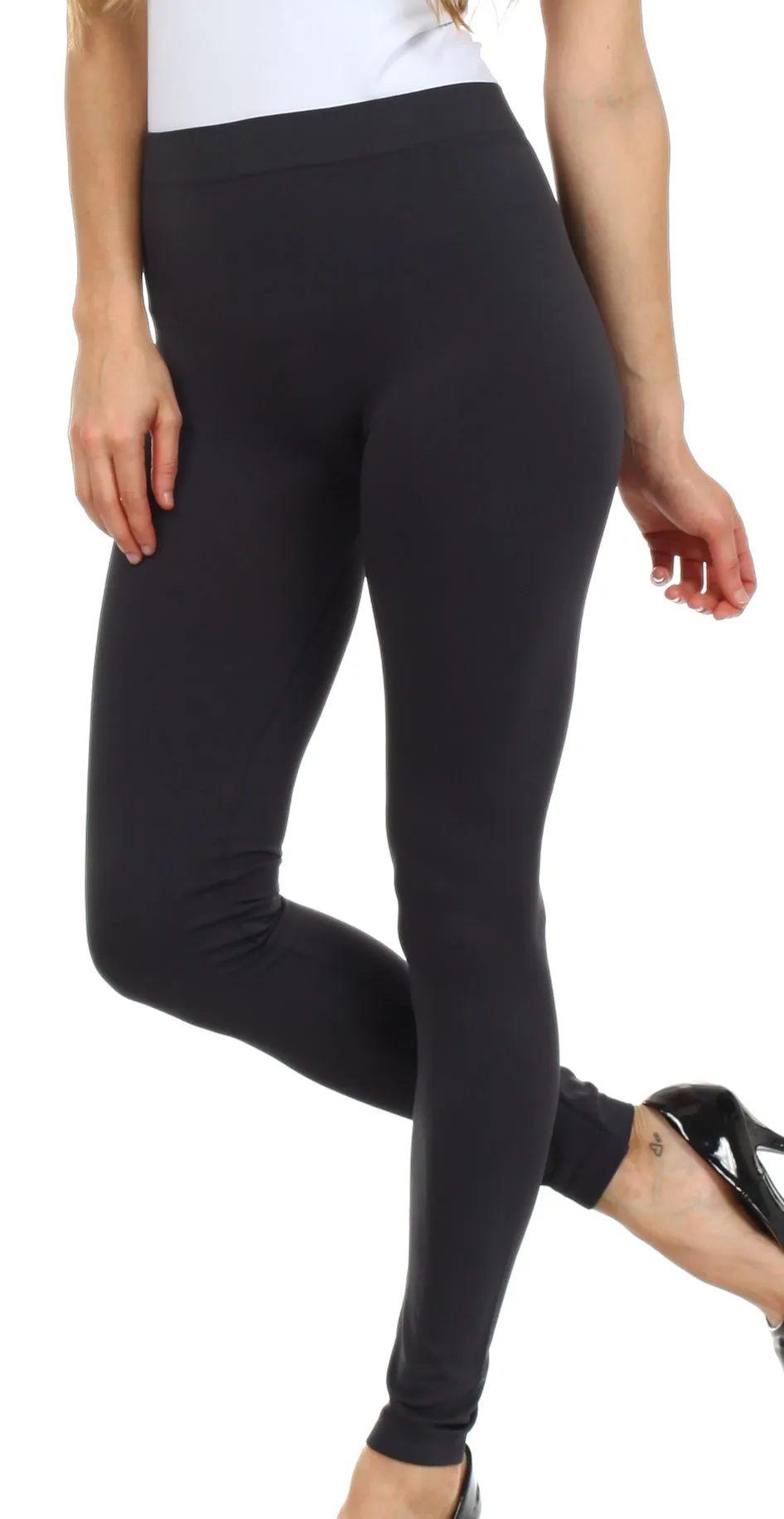 Sakkas Basics Solid Color Leggings