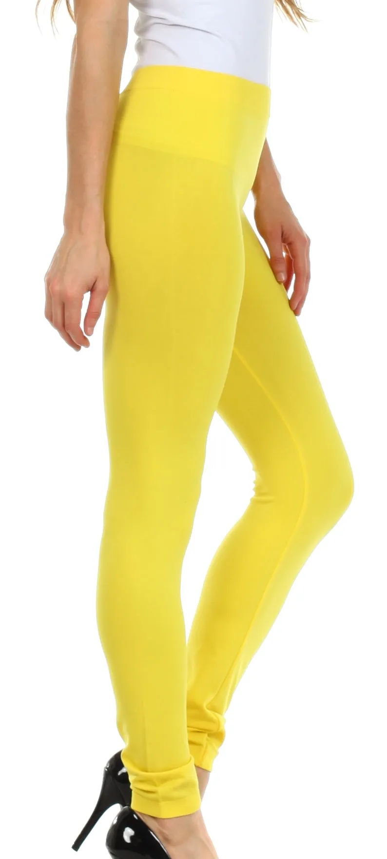 Sakkas Basics Solid Color Leggings